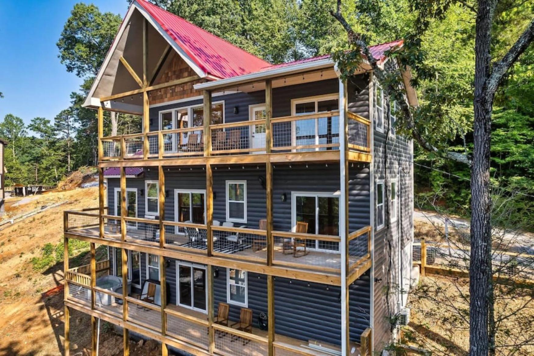 Tranquil Mountain Getaway By Ghosal Luxury Lodging ガトリンバーグ エクステリア 写真